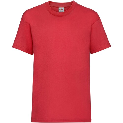 Abbigliamento Unisex bambino T-shirt maniche corte Fruit Of The Loom Value Rosso