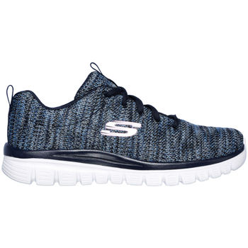 Scarpe Donna Sneakers Skechers GRACEFUL TWISTED FORTUNE Blu