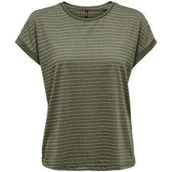 Only T-Shirt Donna O-Neck Glitter Oro