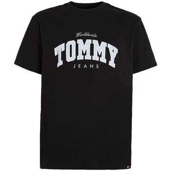 Tommy Jeans T-shirt Uomo Varsity Nero
