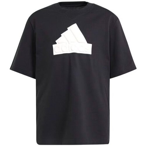 Abbigliamento Unisex bambino T-shirt maniche corte adidas Originals T-Shirt Bambino Future Icons Logo Piquè Nero