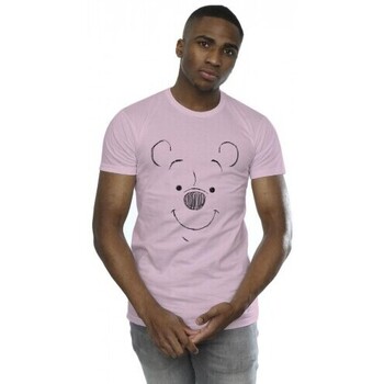 Abbigliamento Uomo T-shirts a maniche lunghe Disney Winnie The Pooh Winnie The Pooh Face Rosso
