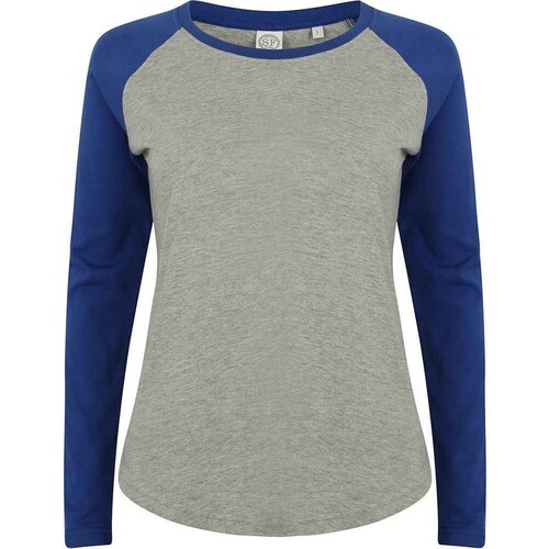 Abbigliamento Donna T-shirts a maniche lunghe Sf SK271 Blu