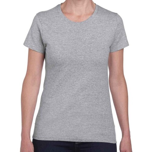 Abbigliamento Donna T-shirts a maniche lunghe Gildan Heavy Cotton Grigio