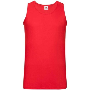 Abbigliamento Uomo Top / T-shirt senza maniche Fruit Of The Loom SS18 Rosso