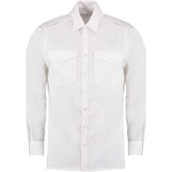 Abbigliamento Uomo Camicie maniche lunghe Kustom Kit K134 Bianco