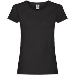 Abbigliamento Donna T-shirts a maniche lunghe Fruit Of The Loom Original Nero