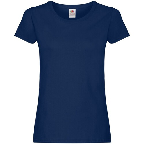 Abbigliamento Donna T-shirts a maniche lunghe Fruit Of The Loom Original Blu