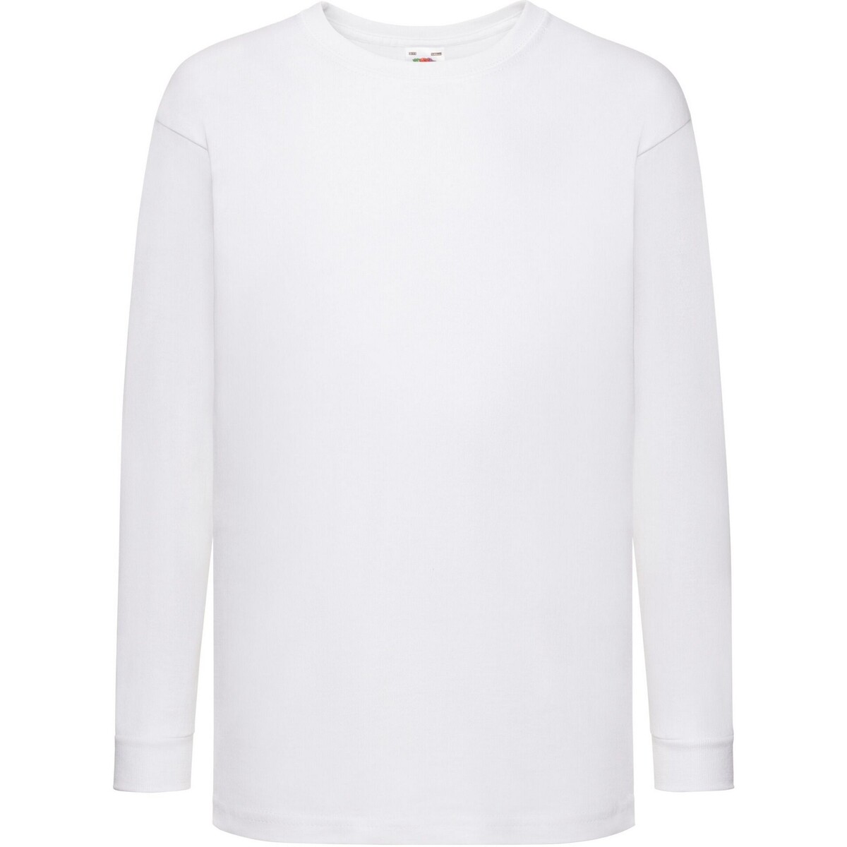 Abbigliamento Unisex bambino T-shirts a maniche lunghe Fruit Of The Loom Value Bianco