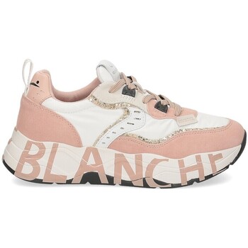 Scarpe Donna Sneakers Voile Blanche Club105 suede nylon powder white Bianco