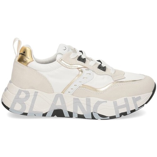 Scarpe Donna Sneakers Voile Blanche Club105 suede nylon white platinum Bianco