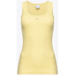 Abbigliamento Donna Top / T-shirt senza maniche Pinko CALCOLATORE 100807 A0PU-H23 Giallo