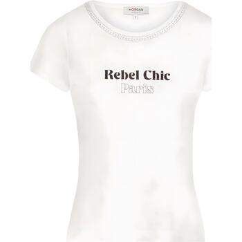 Abbigliamento Donna T-shirt maniche corte Morgan 241-DEBEL Bianco