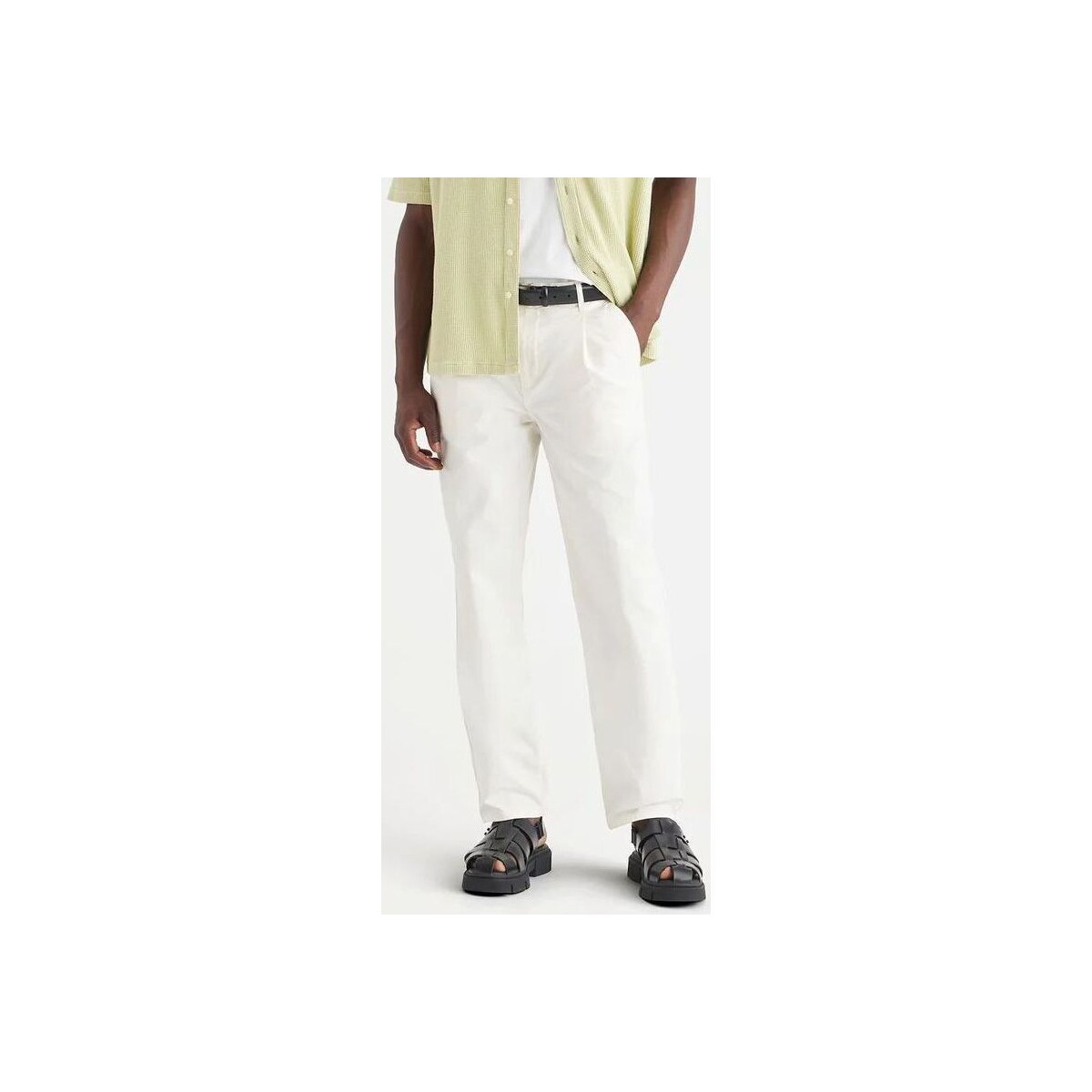 Abbigliamento Uomo Pantaloni Dockers A7532 0004 - CHINO RELAXED TAPARED-UNDYED Bianco