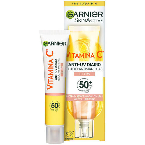 Bellezza Donna Trattamento mirato Garnier Skinactive Vitamina C Fluido Antimacchie Spf50+ glow 