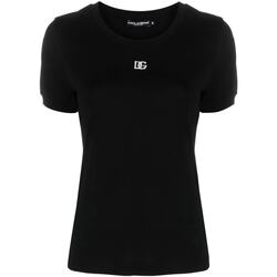 Abbigliamento Donna T-shirt maniche corte D&G TSHIRT Nero