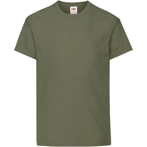 Abbigliamento Unisex bambino T-shirt & Polo Fruit Of The Loom Original Verde