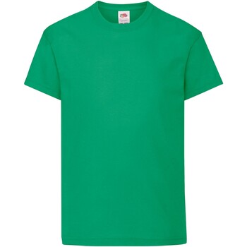 Abbigliamento Unisex bambino T-shirt maniche corte Fruit Of The Loom Original Verde