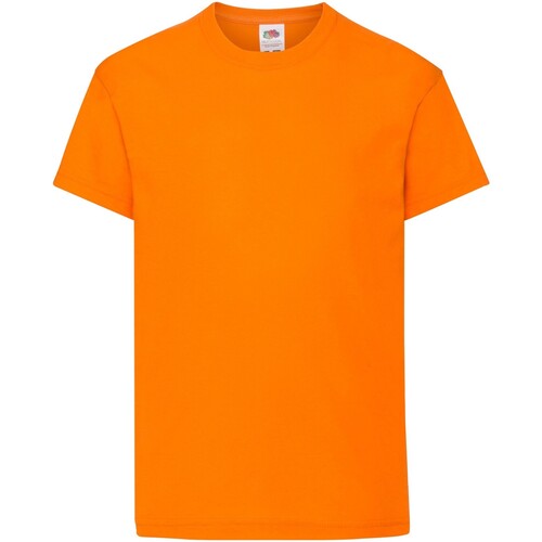 Abbigliamento Unisex bambino T-shirt maniche corte Fruit Of The Loom Original Arancio