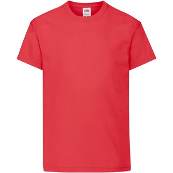 Abbigliamento Unisex bambino T-shirt maniche corte Fruit Of The Loom Original Rosso