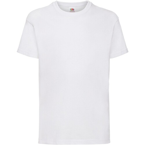 Abbigliamento Unisex bambino T-shirt & Polo Fruit Of The Loom Value Bianco