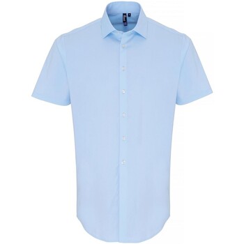 Abbigliamento Uomo Camicie maniche corte Premier PR246 Blu