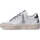 Scarpe Donna Sneakers basse 4B12 sneaker Kyle bianco argento Bianco