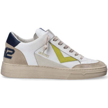 Scarpe Uomo Sneakers basse 4B12 sneaker Kyle bianco beige blu Bianco