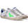 Scarpe Uomo Sneakers basse 4B12 sneaker Suprime bianco blu verde Bianco
