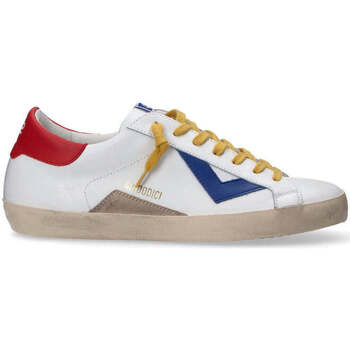 Scarpe Uomo Sneakers basse 4B12 sneaker Suprime bianco rosso blu Bianco