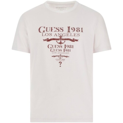 Abbigliamento Uomo T-shirt maniche corte Guess M4GI27 J1314 Bianco