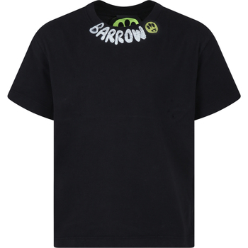 Abbigliamento Unisex bambino T-shirt maniche corte Barrow S4BKJUTH028 110 Nero