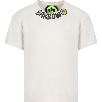 Abbigliamento Unisex bambino T-shirt maniche corte Barrow S4BKJUTH028 013 Beige