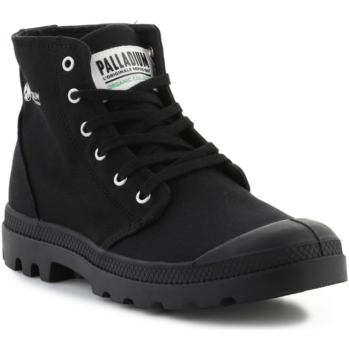 Scarpe Sneakers alte Palladium Hi Organic II U 77100-008-M Black/Black Nero
