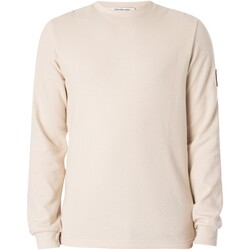 Abbigliamento Uomo T-shirt maniche corte Calvin Klein Jeans Maglietta a maniche lunghe Badge Waffle Beige