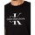 Abbigliamento Uomo T-shirt maniche corte Calvin Klein Jeans T-shirt con contorno interrotto Nero