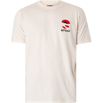 Abbigliamento Uomo T-shirt maniche corte Edwin Maglietta Kamifuji sul petto Bianco