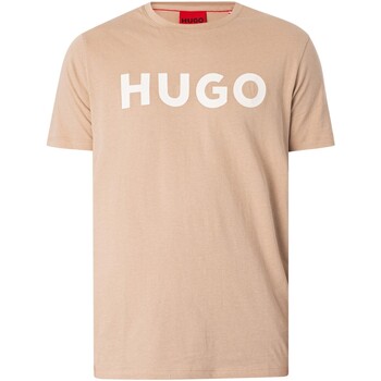 Abbigliamento Uomo T-shirt maniche corte BOSS T-shirt grafica Dulivio Beige
