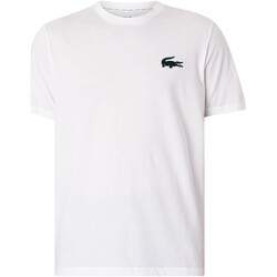 Abbigliamento Uomo Pigiami / camicie da notte Lacoste T-shirt con logo sul petto di Lounge Bianco