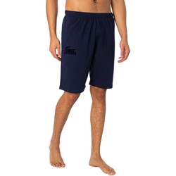 Abbigliamento Uomo Pigiami / camicie da notte Lacoste Pantaloncini in felpa con logo lounge Blu