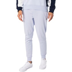 Abbigliamento Uomo Pantaloni da tuta Lacoste Joggers con logo in cotone biologico Blu