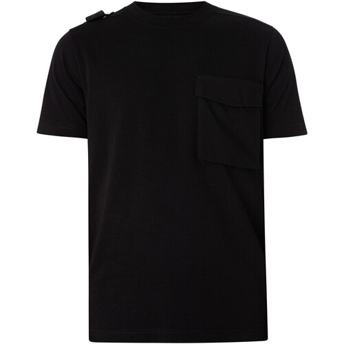 Abbigliamento Uomo T-shirt maniche corte Ma.strum Maglietta con tasca cargo Nero
