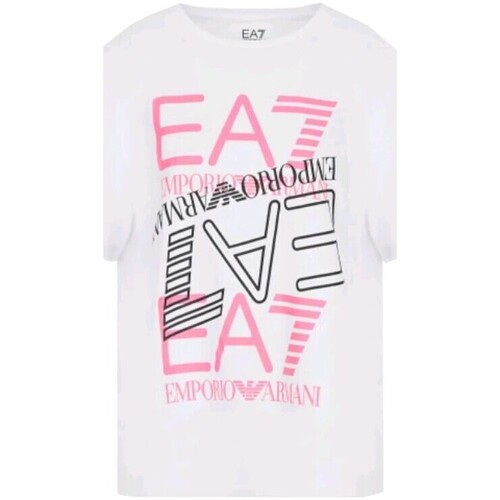 Abbigliamento Donna Top / T-shirt senza maniche Emporio Armani EA7 3LTT14 TJDMZ Bianco