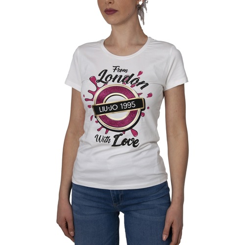 Abbigliamento Donna Top / T-shirt senza maniche Liu Jo TA3104J5003 Bianco
