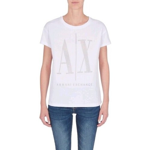 Abbigliamento Donna Top / T-shirt senza maniche EAX 8NYTHX YJ8XZ Bianco