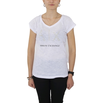 Abbigliamento Donna Top / T-shirt senza maniche EAX 3RYTFF YJ2XZ Bianco
