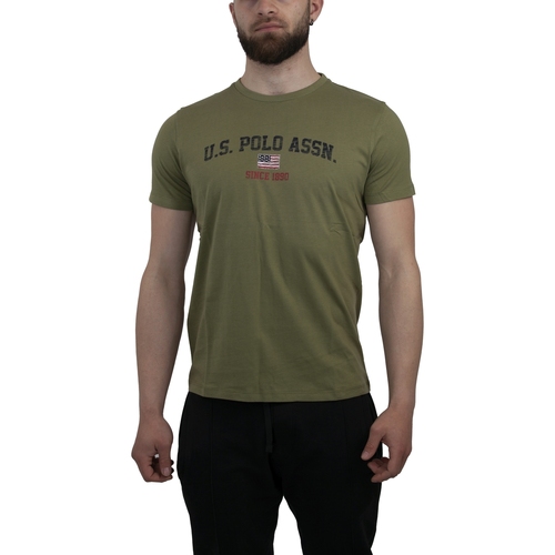 Abbigliamento Uomo Top / T-shirt senza maniche U.S Polo Assn. MICK 49351 P6FB Verde