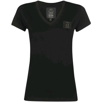 Abbigliamento Donna Top / T-shirt senza maniche EAX 8NYTNX YJG3Z Nero