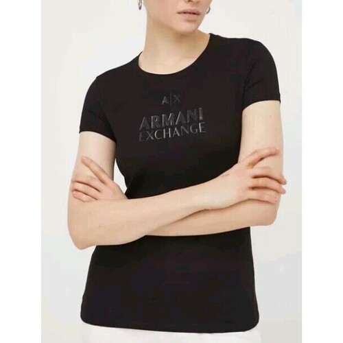 Abbigliamento Donna Top / T-shirt senza maniche EAX 3DYT11 YJG3Z Nero