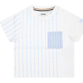 Abbigliamento Bambino T-shirt maniche corte BOSS J50606 10P Bianco